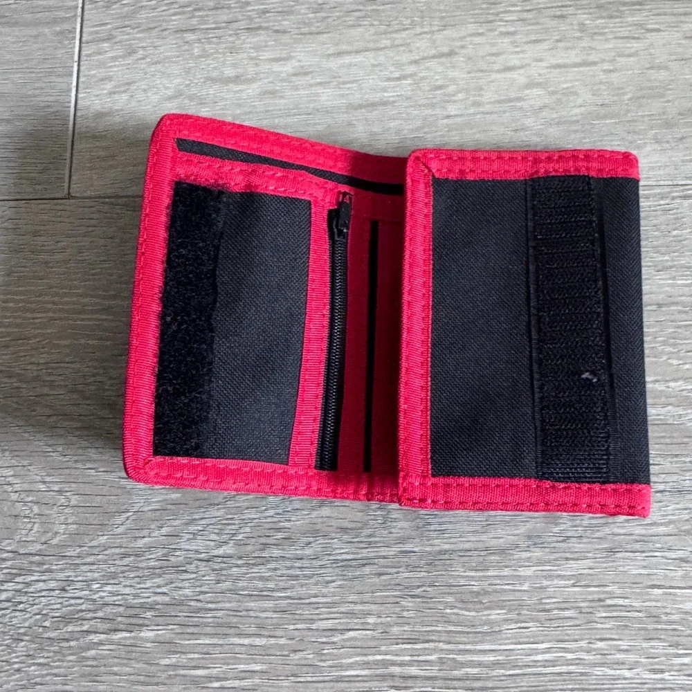 Element Skateboards Trifold Wallet Black Red Fire Earth Wind Water Logo Canvas